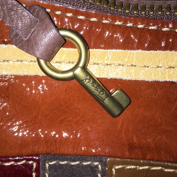 Shoulder multicolored fossil handbag - Picture 3 of 5